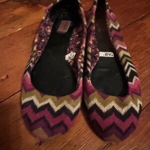 Missoni for Target Multicolor Zigzag Flats